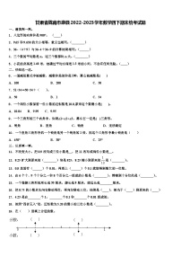 甘肃省陇南市康县2022-2023学年数学四下期末统考试题含解析