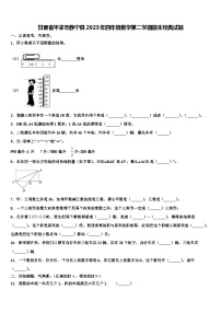 甘肃省平凉市静宁县2023年四年级数学第二学期期末经典试题含解析