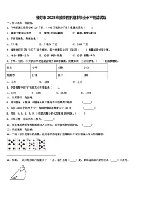 登封市2023年数学四下期末学业水平测试试题含解析