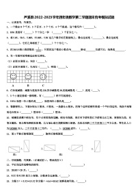 芦溪县2022-2023学年四年级数学第二学期期末统考模拟试题含解析