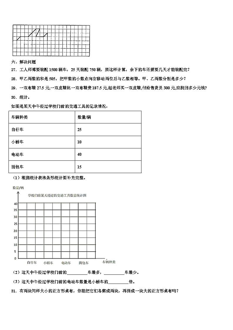 西区2023年数学四下期末达标测试试题含解析第3页