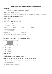 通榆县2022-2023学年数学四下期末复习检测模拟试题含解析