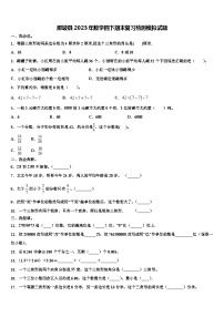 那坡县2023年数学四下期末复习检测模拟试题含解析