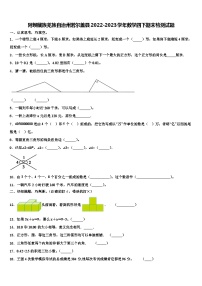 阿坝藏族羌族自治州若尔盖县2022-2023学年数学四下期末检测试题含解析