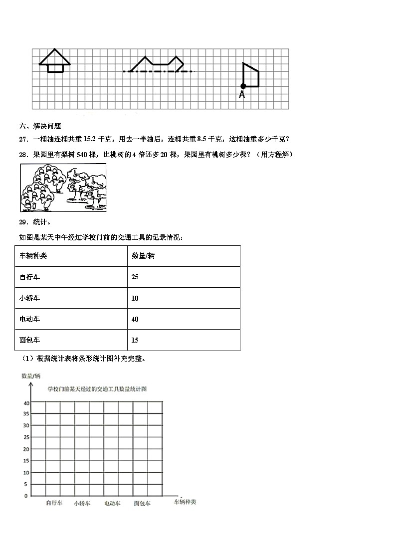 青岛市四方区2023年四年级数学第二学期期末学业质量监测试题含解析第3页