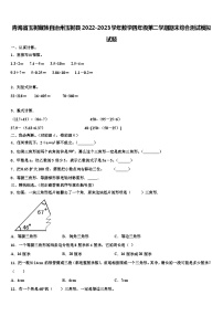 青海省玉树藏族自治州玉树县2022-2023学年数学四年级第二学期期末综合测试模拟试题含解析