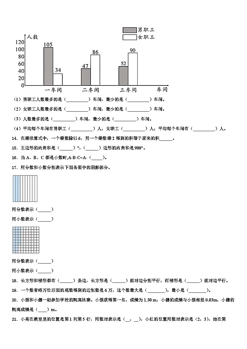 酒泉市安西县2023年数学四下期末学业水平测试试题含解析第2页