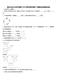 黑龙江省大庆市萨尔图区2023年数学四年级第二学期期末监测模拟试题含解析