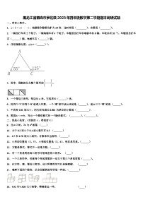 黑龙江省鹤岗市萝北县2023年四年级数学第二学期期末调研试题含解析