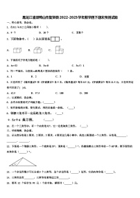 黑龙江省双鸭山市集贤县2022-2023学年数学四下期末预测试题含解析