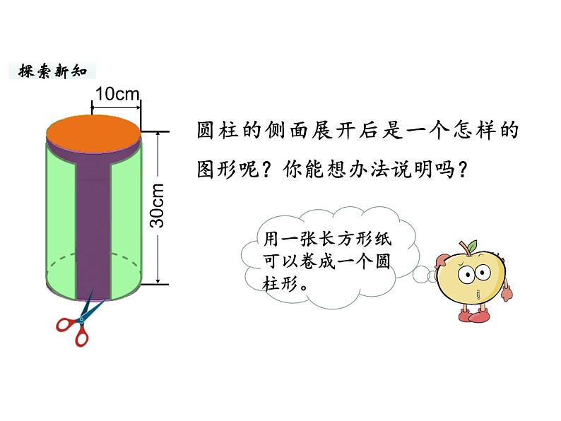 六年级下册数学课件-第一单元第3课时 圆柱的表面积（1） 北师大版04