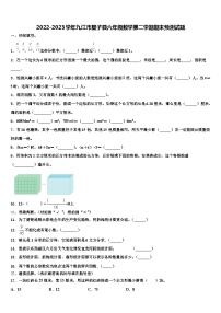 2022-2023学年九江市星子县六年级数学第二学期期末预测试题含解析