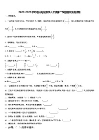 2022-2023学年临沧地区数学六年级第二学期期末预测试题含解析