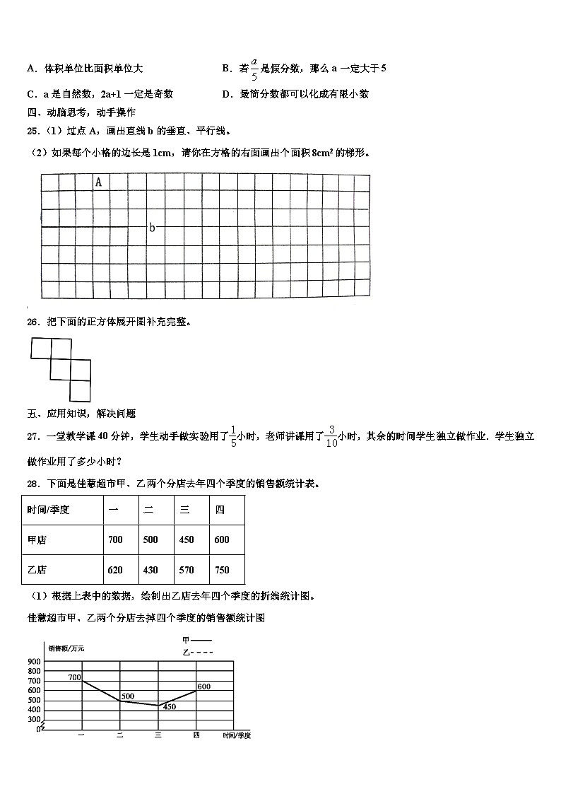 2022-2023学年临汾市翼城县数学六下期末复习检测试题含解析第3页