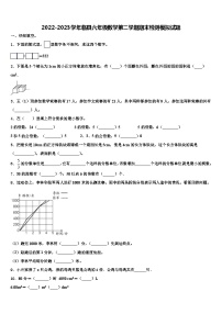 2022-2023学年临县六年级数学第二学期期末检测模拟试题含解析