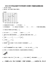 2022-2023学年山东省济宁市市中区数学六年级第二学期期末监测模拟试题含解析