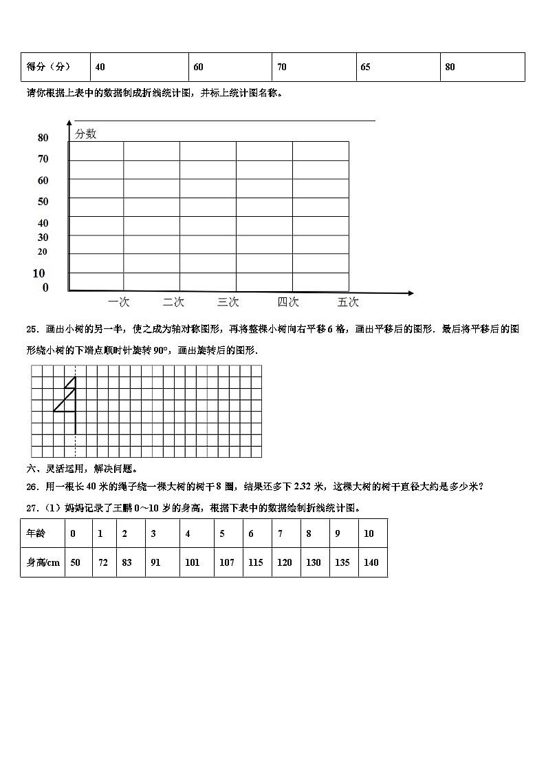 2022-2023学年乌拉特前旗数学六下期末质量检测模拟试题含解析第3页