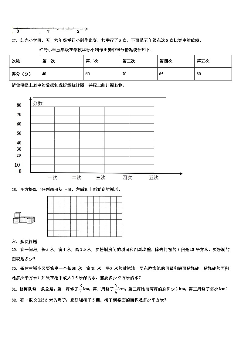 2022-2023学年内蒙古乌兰察布市部分旗数学六年级第二学期期末联考模拟试题含解析03
