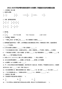 2022-2023学年伊春市西林区数学六年级第二学期期末质量检测模拟试题含解析