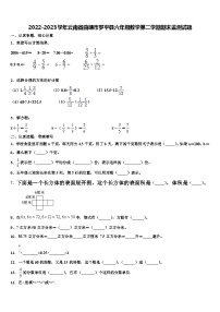 2022-2023学年云南省曲靖市罗平县六年级数学第二学期期末监测试题含解析