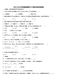 2022-2023学年南和县数学六下期末达标检测试题含解析