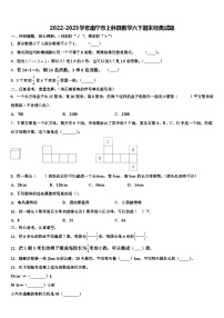 2022-2023学年南宁市上林县数学六下期末经典试题含解析