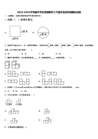 2022-2023学年南平市光泽县数学六下期末质量检测模拟试题含解析