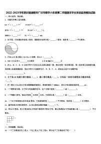 2022-2023学年四川省德阳市广汉市数学六年级第二学期期末学业质量监测模拟试题含解析