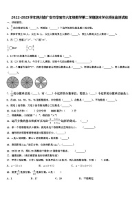 2022-2023学年四川省广安市华莹市六年级数学第二学期期末学业质量监测试题含解析