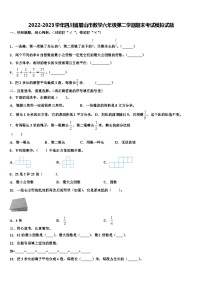 2022-2023学年四川省眉山市数学六年级第二学期期末考试模拟试题含解析