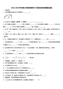 2022-2023学年周口市项城市数学六下期末质量检测模拟试题含解析