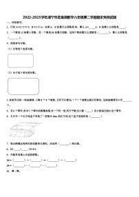 2022-2023学年咸宁市嘉鱼县数学六年级第二学期期末预测试题含解析