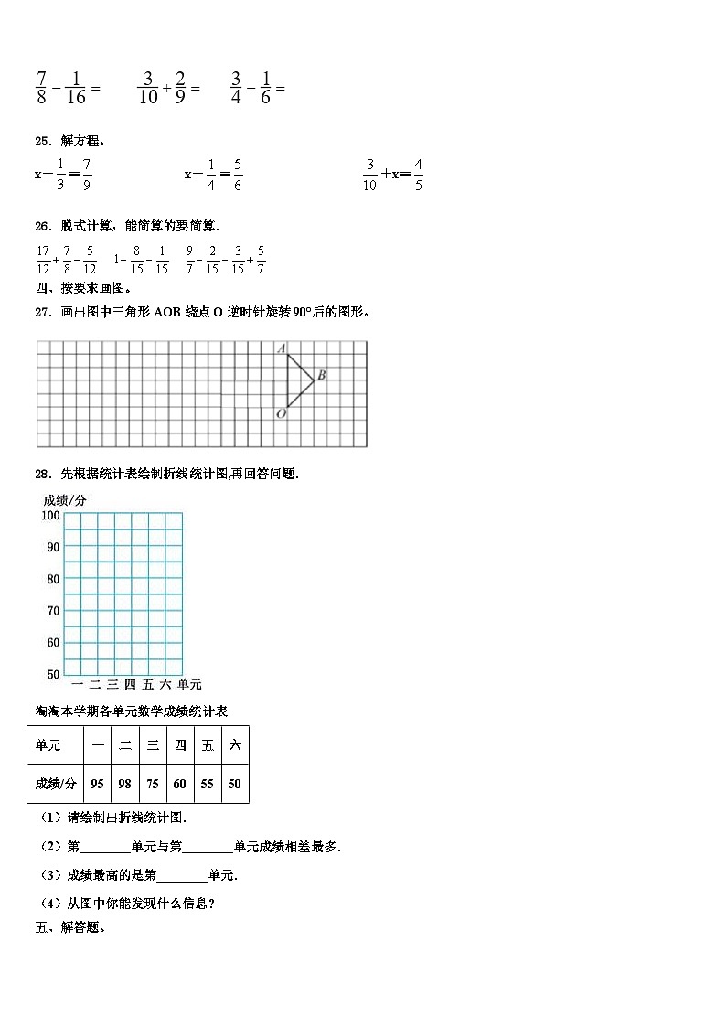 2022-2023学年安康市镇坪县数学六年级第二学期期末统考试题含解析第3页