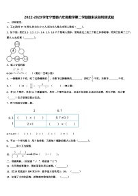 2022-2023学年宁晋县六年级数学第二学期期末达标检测试题含解析