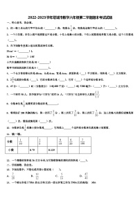 2022-2023学年塔城市数学六年级第二学期期末考试试题含解析