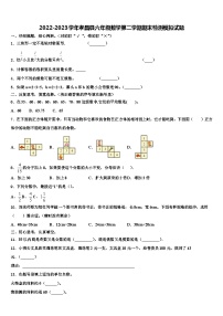 2022-2023学年孝昌县六年级数学第二学期期末检测模拟试题含解析