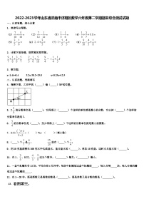 2022-2023学年山东省济南市济阳区数学六年级第二学期期末综合测试试题含解析