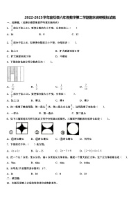 2022-2023学年宿松县六年级数学第二学期期末调研模拟试题含解析