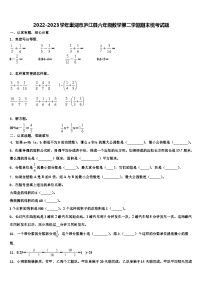 2022-2023学年巢湖市庐江县六年级数学第二学期期末统考试题含解析