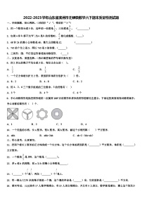 2022-2023学年山东省滨州市无棣县数学六下期末质量检测试题含解析