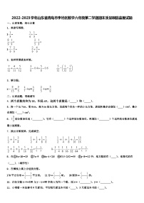 2022-2023学年山东省青岛市李沧区数学六年级第二学期期末质量跟踪监视试题含解析