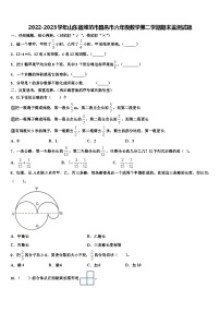 2022-2023学年山东省潍坊市昌邑市六年级数学第二学期期末监测试题含解析