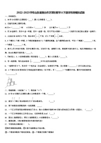 2022-2023学年山东省烟台市芝罘区数学六下期末检测模拟试题含解析