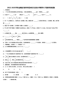 2022-2023学年山西省太原市杏花岭区太白街小学数学六下期末检测试题含解析