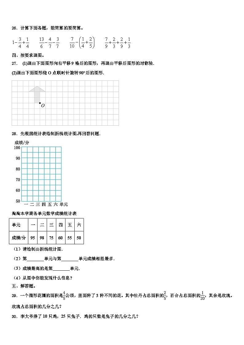 2022-2023学年山西省运城市新绛县数学六下期末质量跟踪监视模拟试题含解析第3页