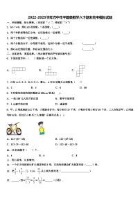 2022-2023学年巴中市平昌县数学六下期末统考模拟试题含解析