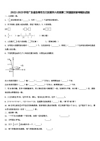 2022-2023学年广东省东莞市万江区数学六年级第二学期期末联考模拟试题含解析