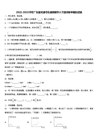 2022-2023学年广东省河源市东源县数学六下期末联考模拟试题含解析