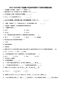 2022-2023学年广东省廉江市实验学校数学六下期末检测模拟试题含解析