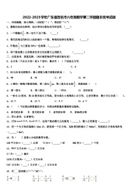 2022-2023学年广东省茂名市六年级数学第二学期期末统考试题含解析